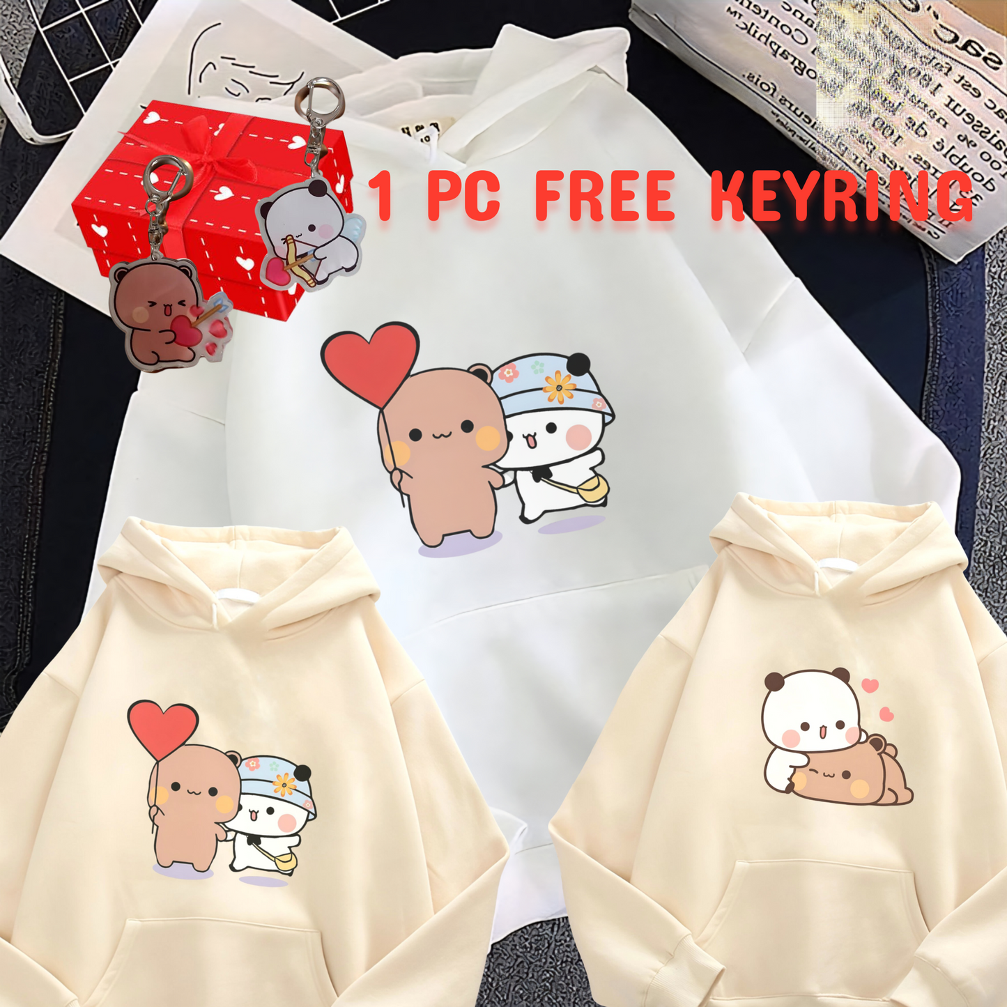 DuduBubu Hoodie's + 1PC Keyring