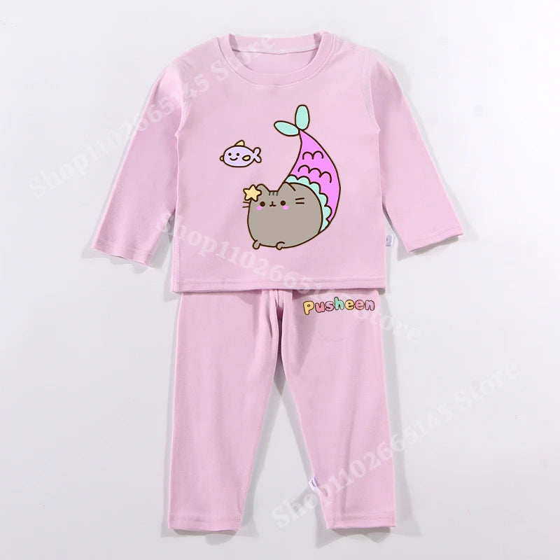 Pusheen Pajamas Winter Kids Set