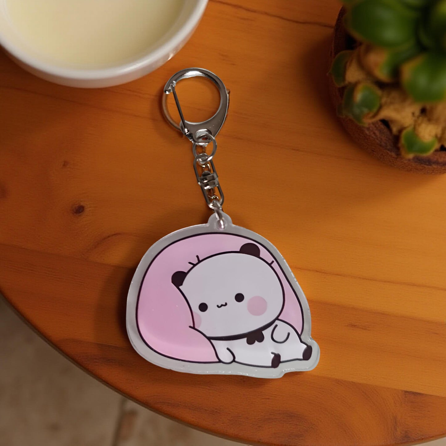 2PCS Dudu Bubu - Peach Goma KeyRing