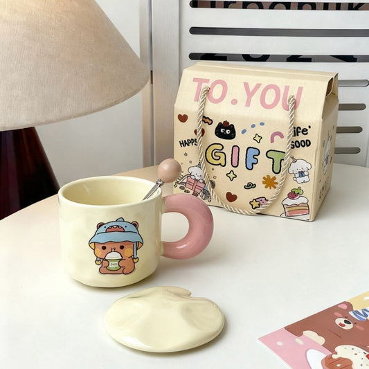 DuduBubu Set: Mug + Lid + Spoon