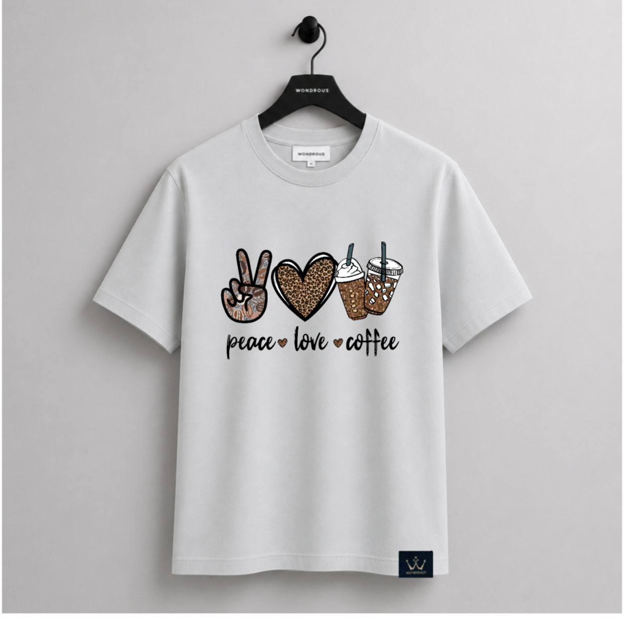 Peace Love Coffee - T Shirt
