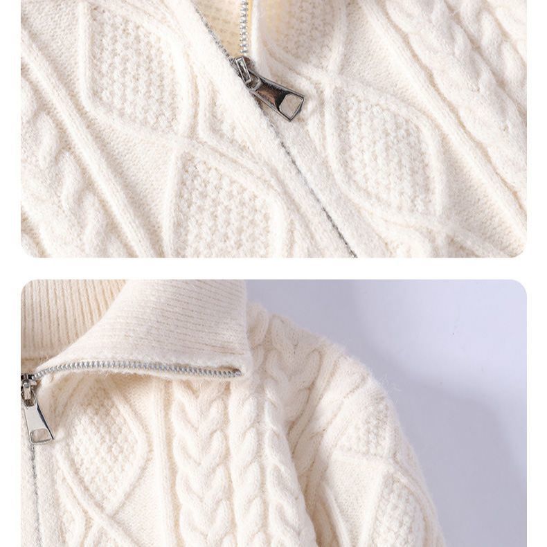 Cable Knit Half-Zip Sweater
