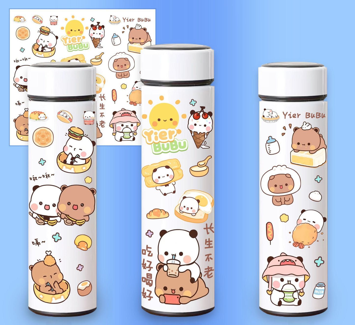 Smart Thermos Bottle + Free Brush & Sleeve-