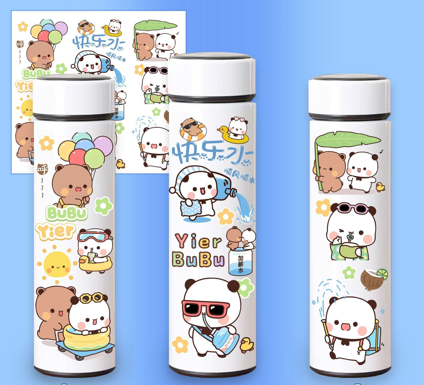 Smart Thermos Bottle + Free Brush & Sleeve-